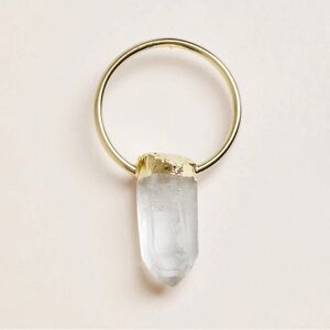 NWT Parker Thatch Clear Crystal Charm - Aids in Clarity and Manifestation